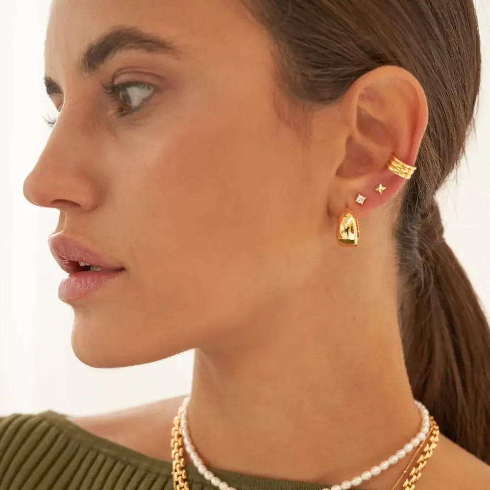 Brandlinger Earrings Gold Orleans