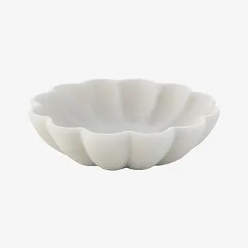 Ellos Flower Bowl Marble White