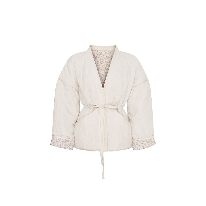 Femme Facon Quilted Jacket Creme