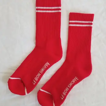 Le Bon Shoppe Boyfriend Socks Red