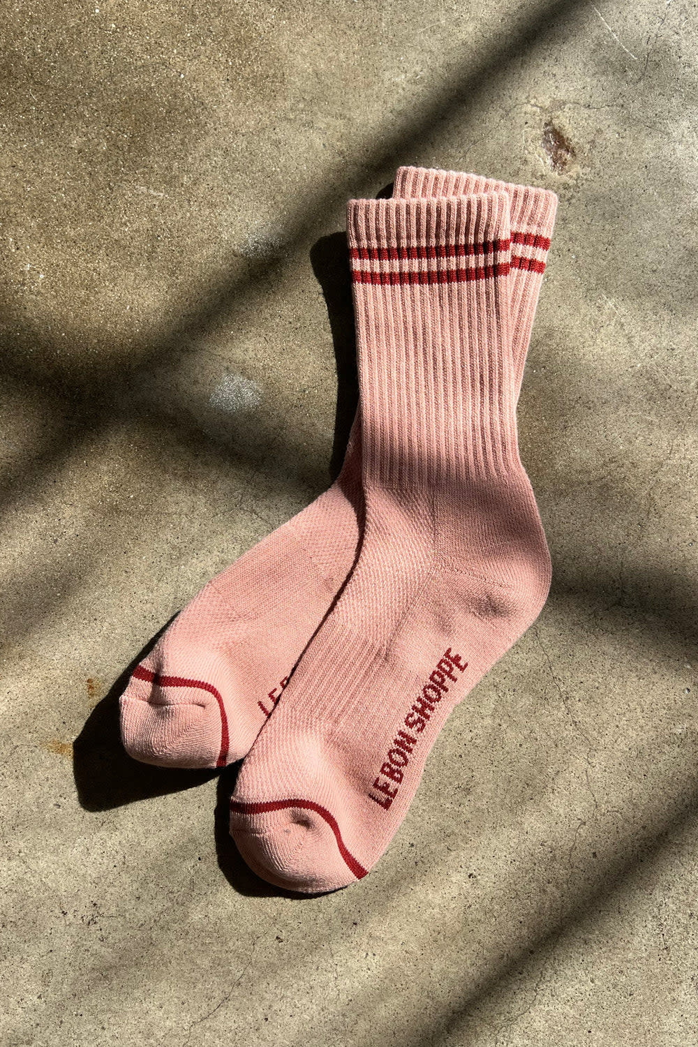 Le Bon Shoppe Boyfriend Socks Vintage Pink OS