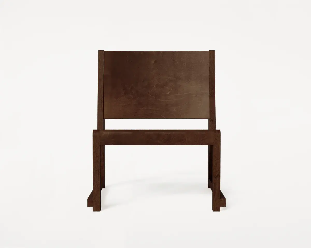 Frama Easy Chair 01 Dark Brown Birch