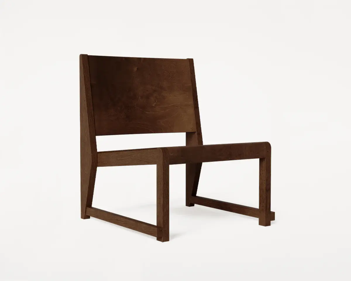 Frama Easy Chair 01 Dark Brown Birch