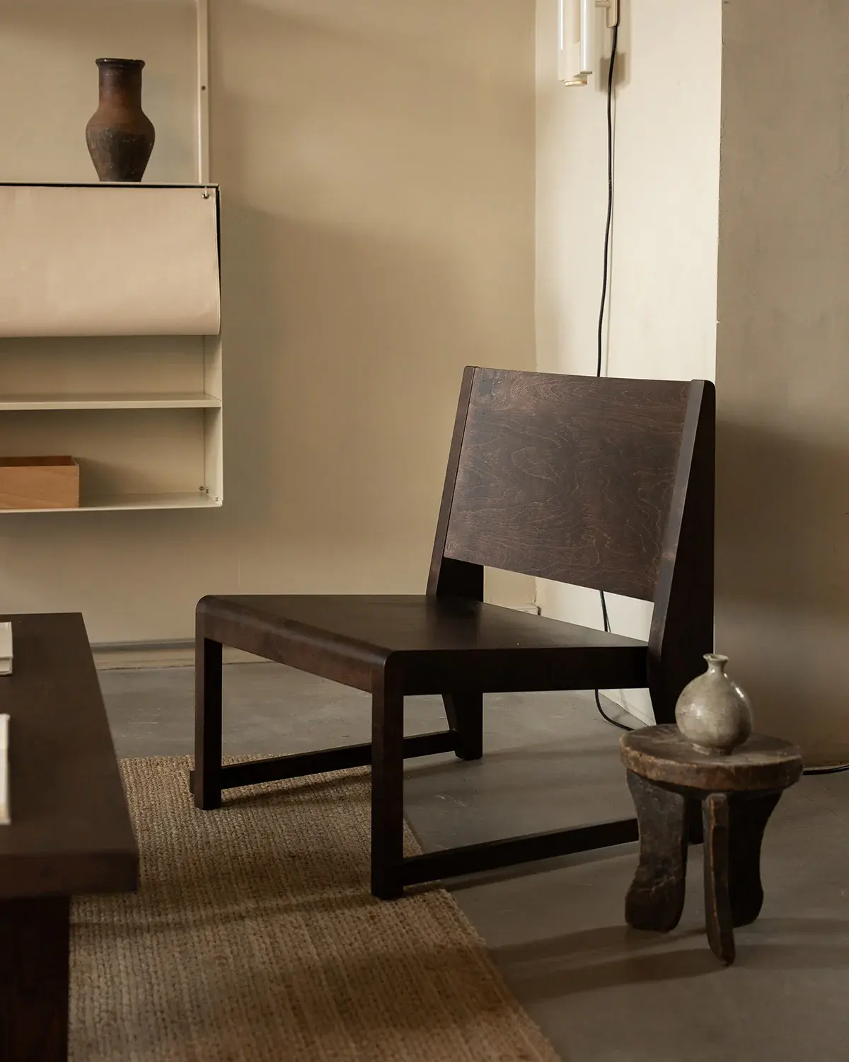 Frama Easy Chair 01 Dark Brown Birch