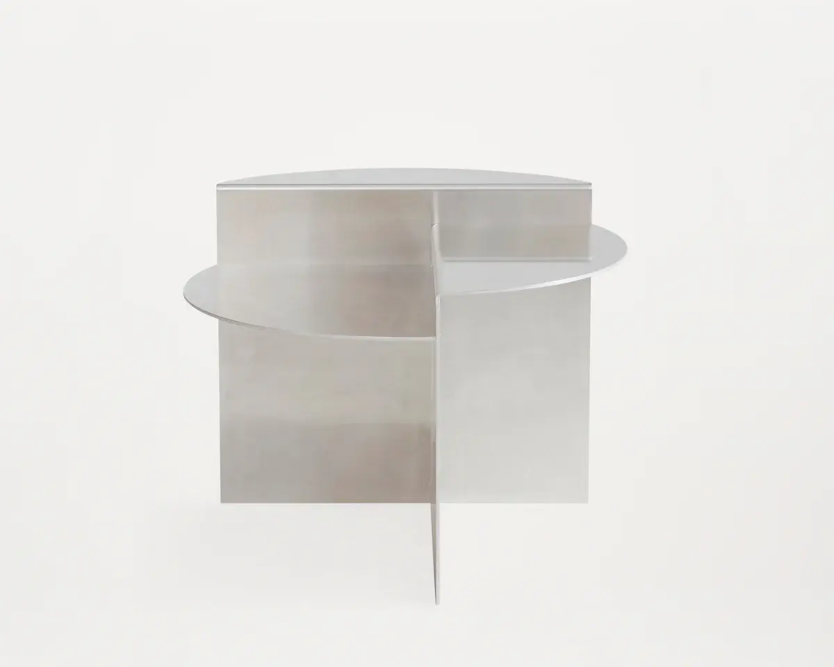 Rivet Side Table Aluminium