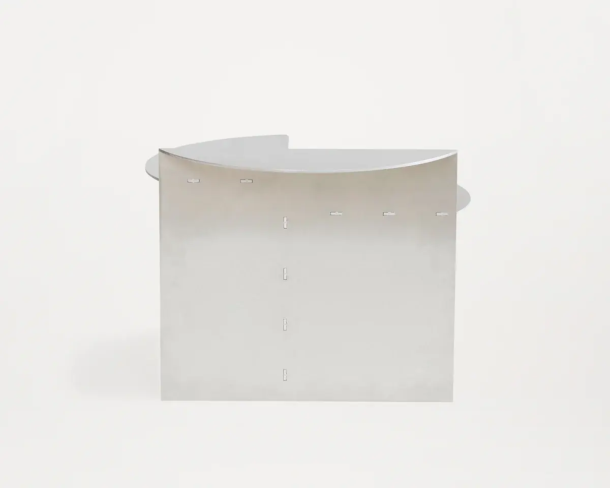Rivet Side Table Aluminium