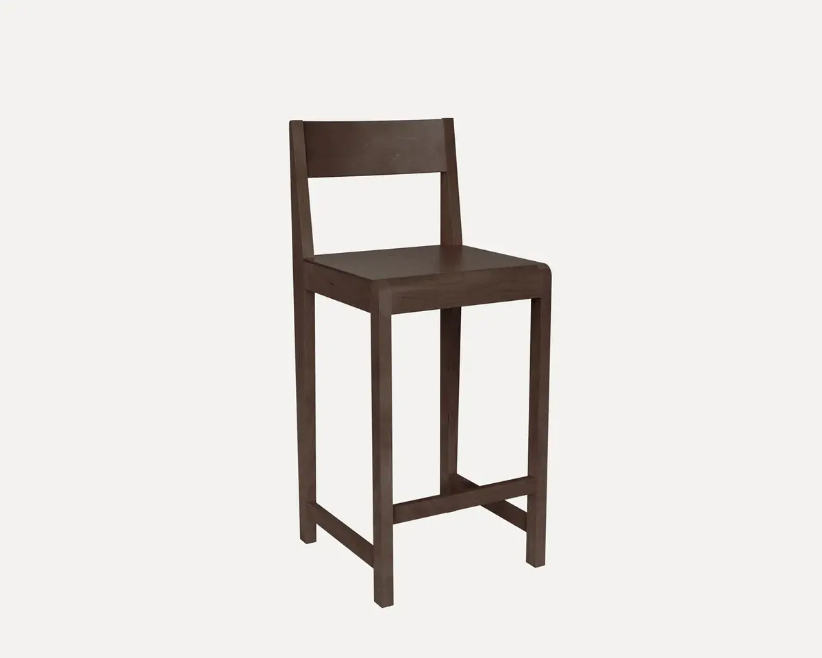 Frama Bar Chair 01 Dark Birch H65