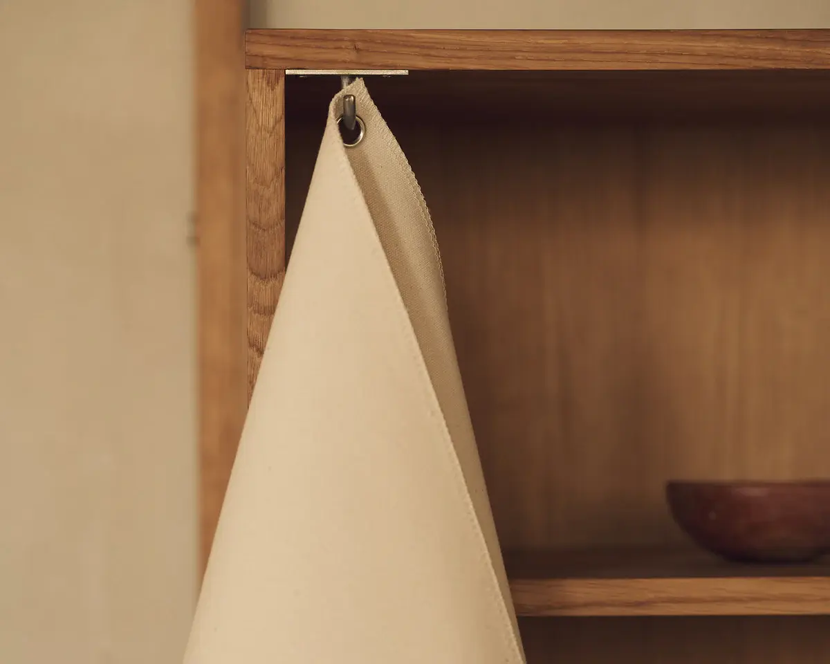 Frama Shelf Library Canvas Cabinet Natural Oak