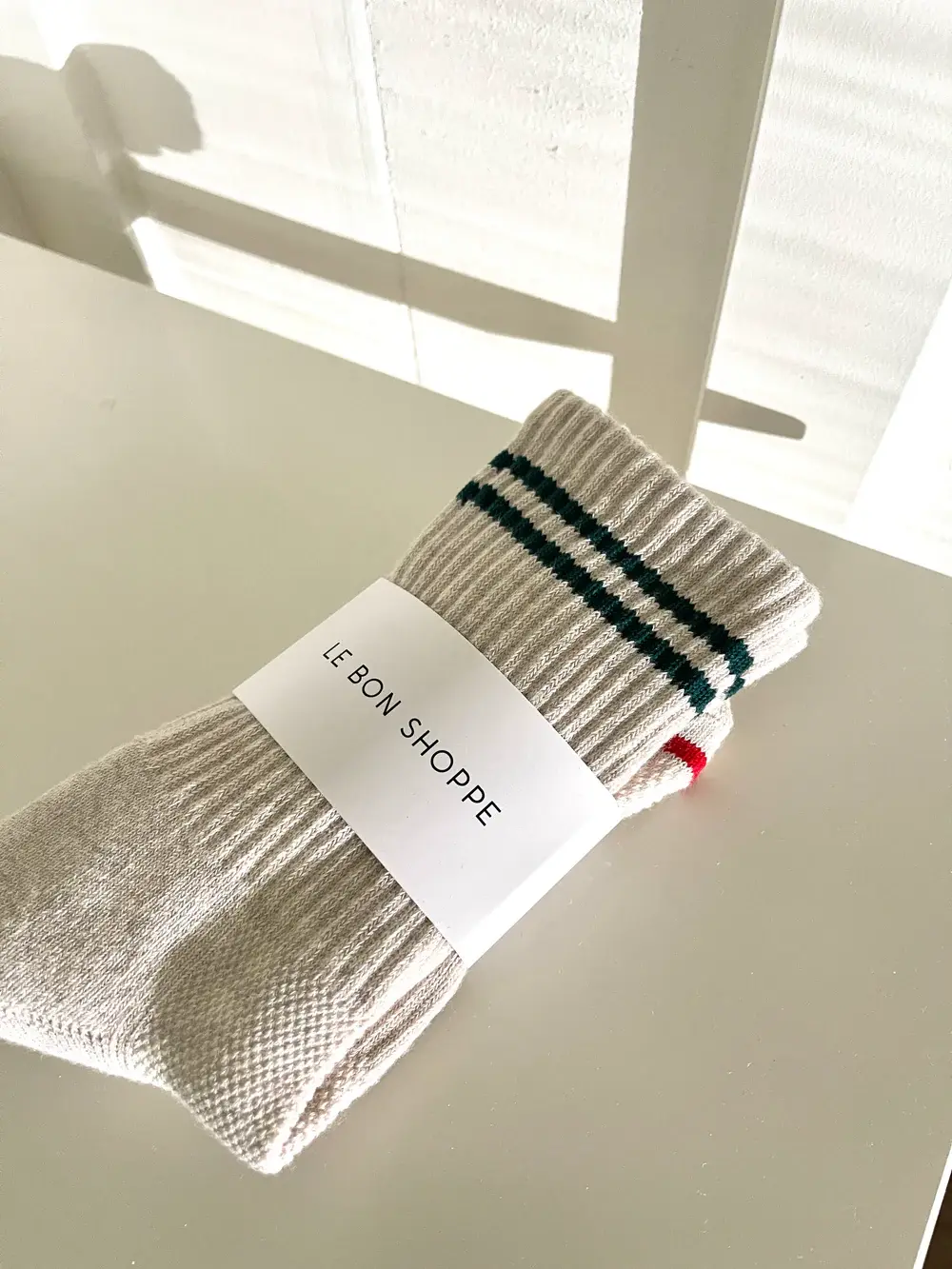 Le Bon Shoppe Boyfriend Socks Oatmeal OS