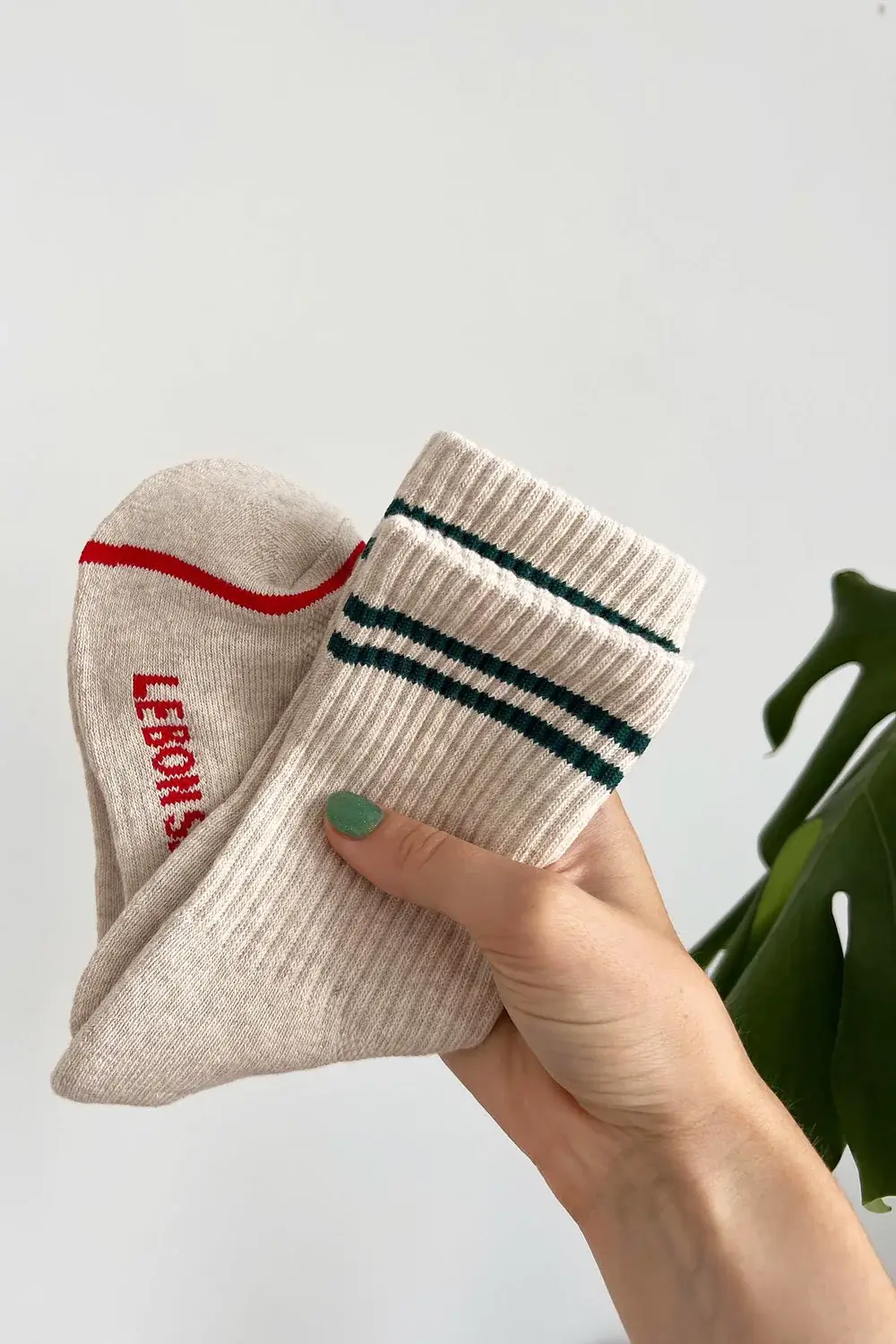 Le Bon Shoppe Boyfriend Socks Oatmeal OS