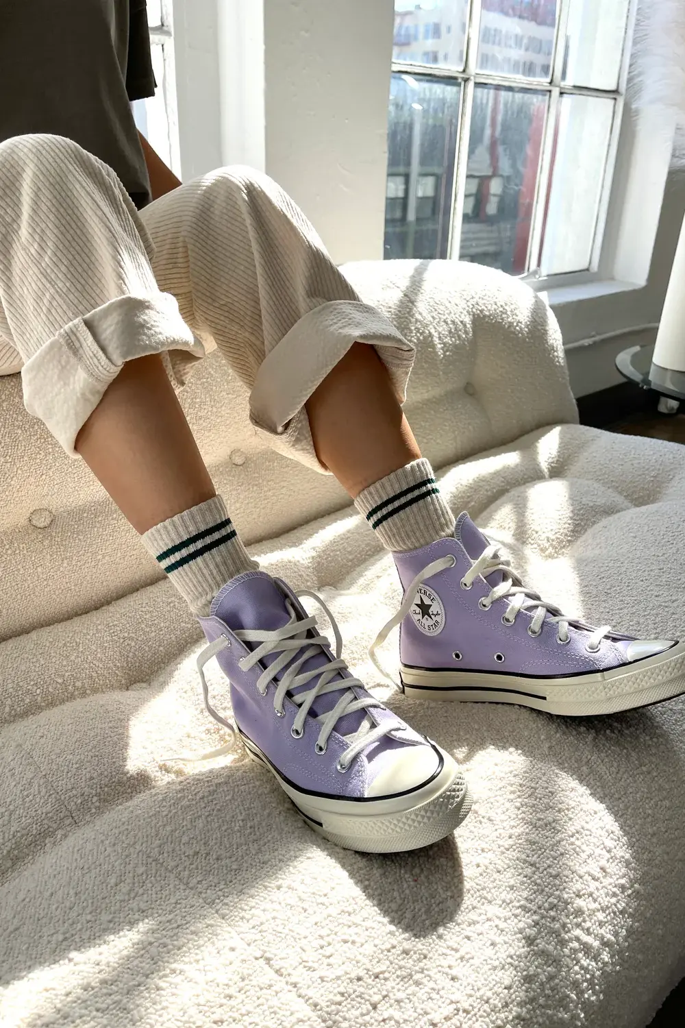 Le Bon Shoppe Boyfriend Socks Oatmeal OS