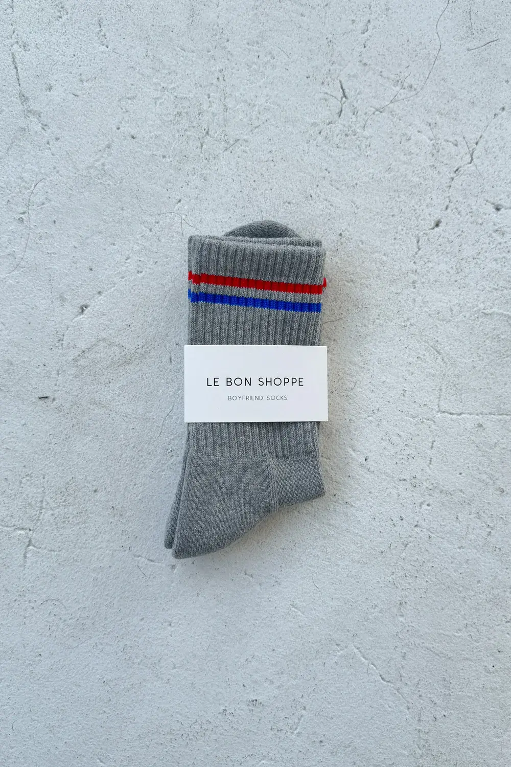 Le Bon Shoppe Boyfriend Socks True Grey OS