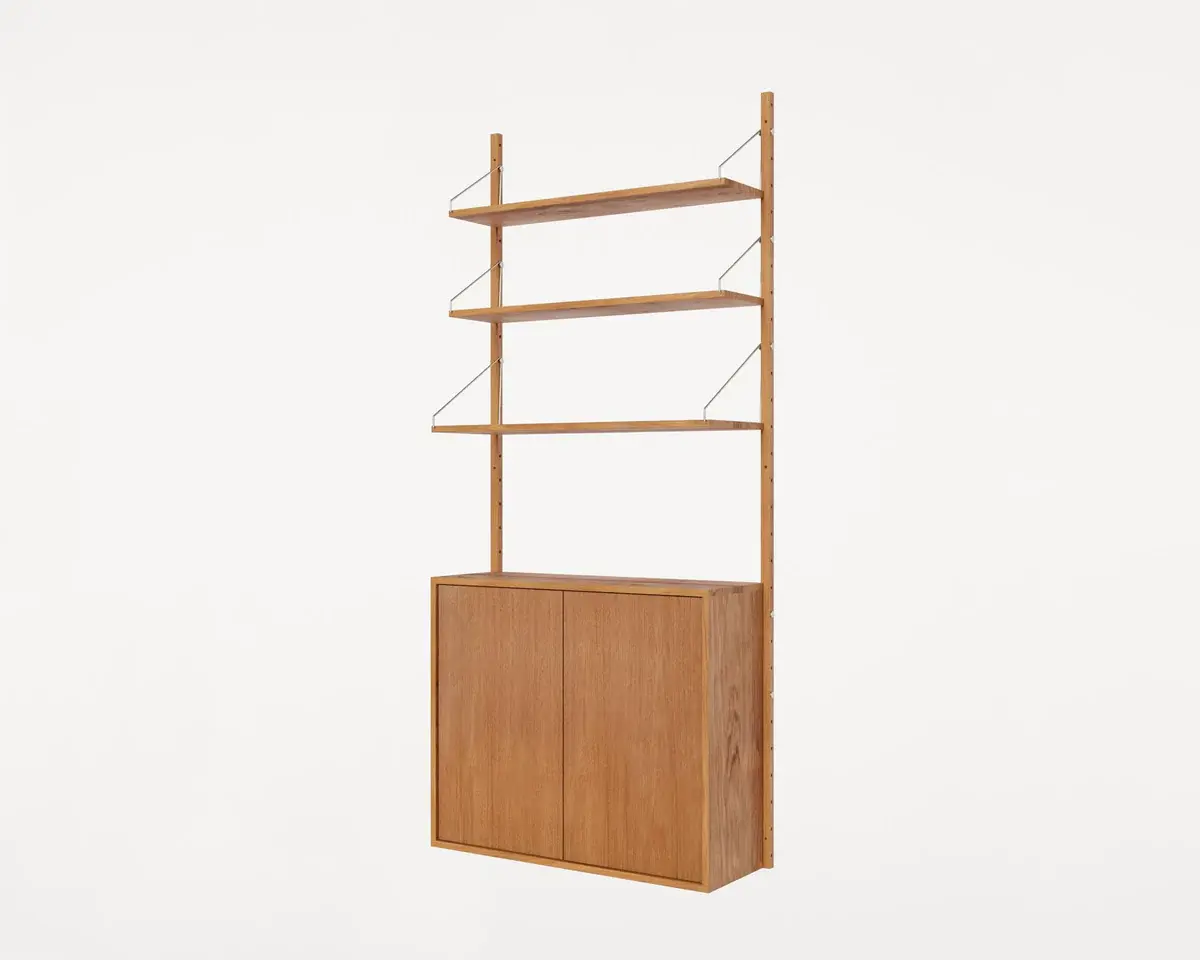 Frama Shelf Library Medium Cabinet Section Natural Oak - H1852 W80