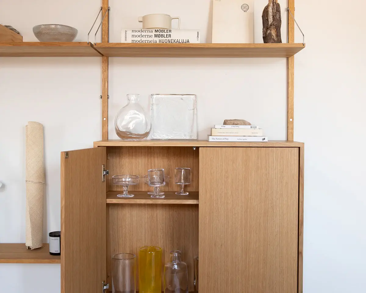 Frama Shelf Library Medium Cabinet Section Natural Oak -  H1148 W80