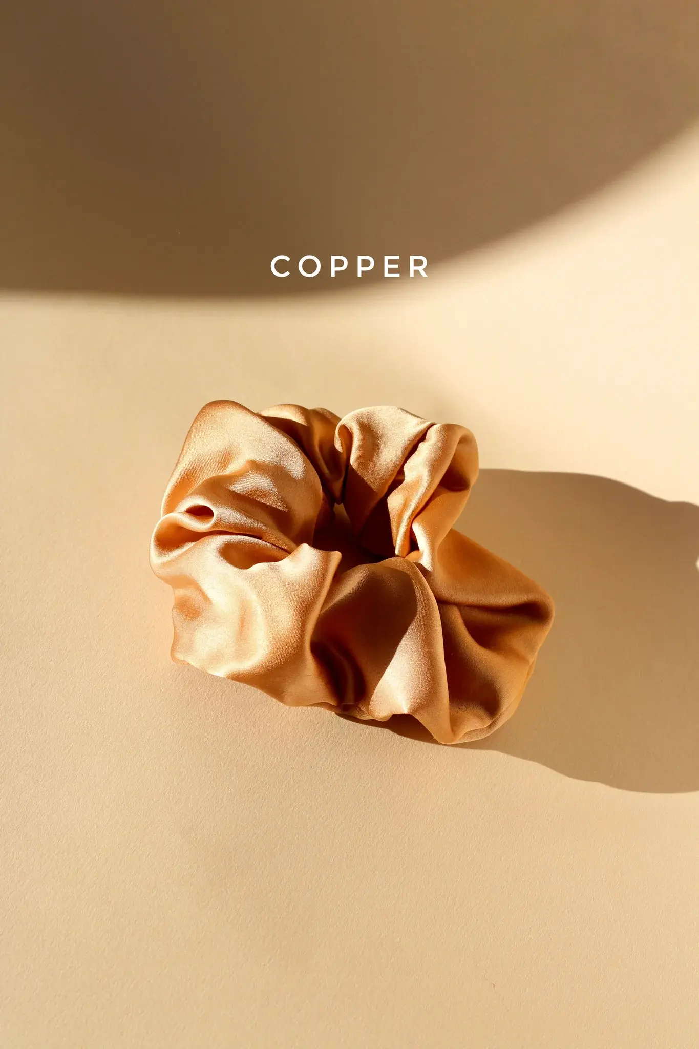 Marram Silk  Scrunchie Plant Dyed Large Copper