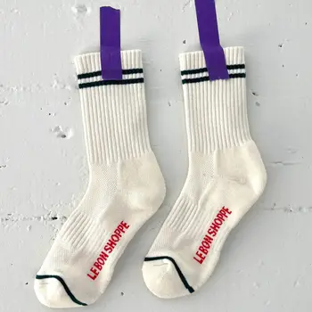 Le Bon Shoppe Boyfriend Socks Parchment OS