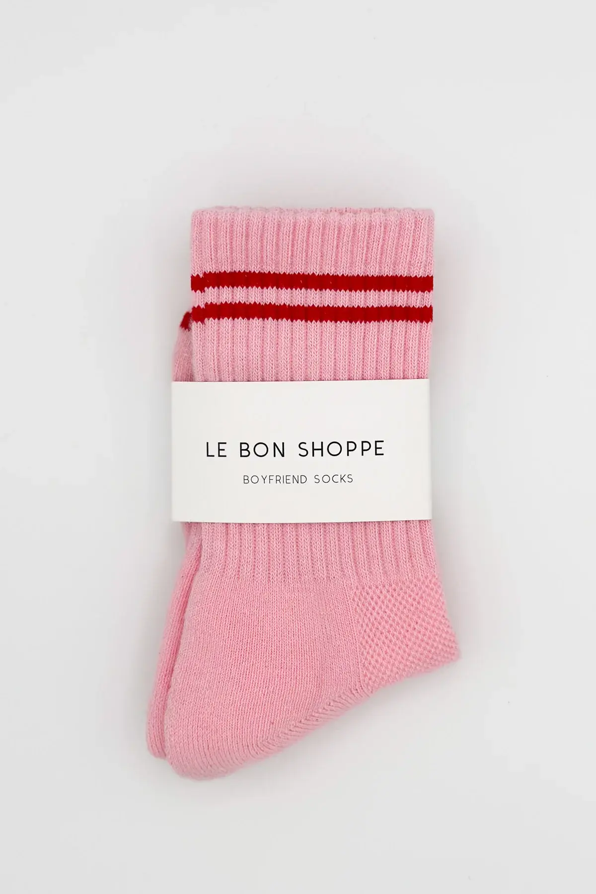 Le Bon Shoppe Boyfriend Socks Amour Pink OS