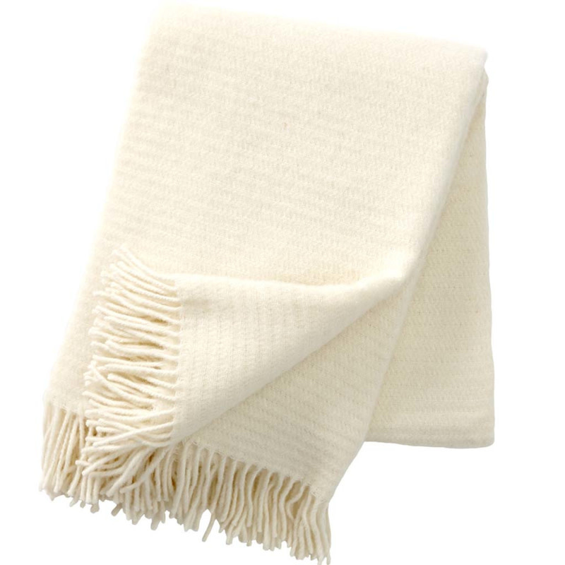 Klippan Plaid Ralph Ivory 100% Eco Wool