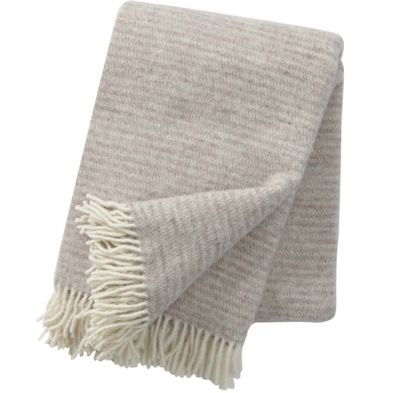 Klippan Plaid Ralph Beige 100% Eco Wool