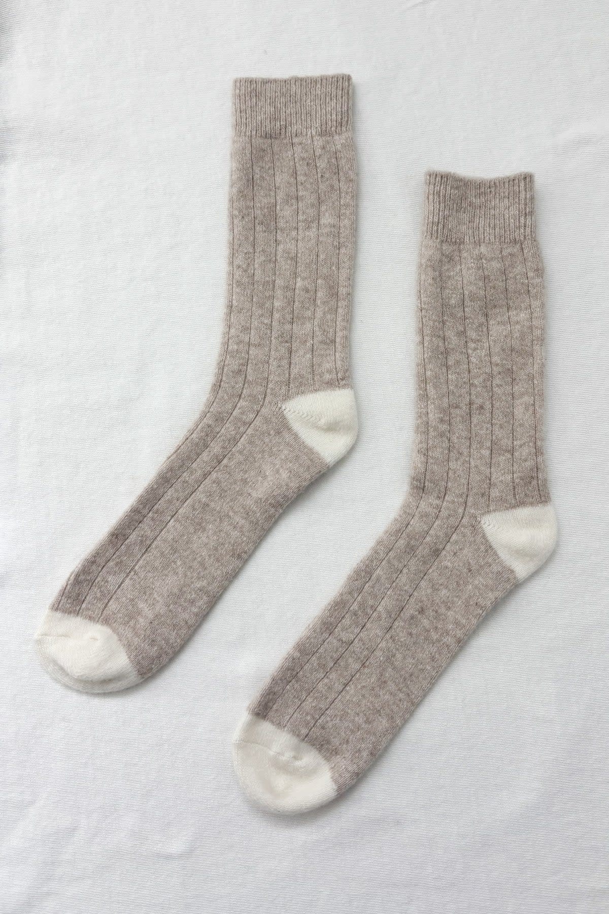 Le Bon Shoppe Extended Classic Cashmere Socks Fawn