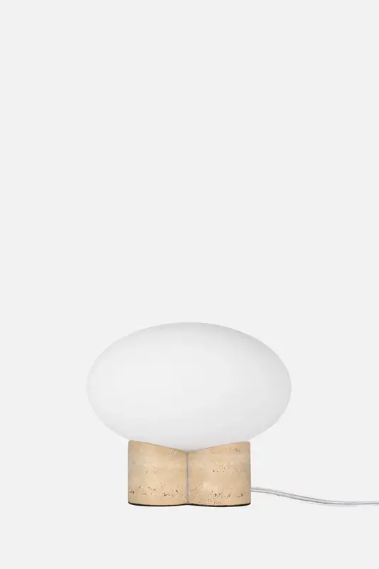 Globen Lighting Table Lamp Mammut Travertine Small
