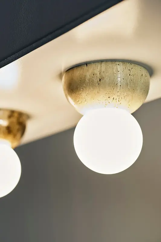 Globen Lighting Wall/Ceiling Lamp Torrano Travertine