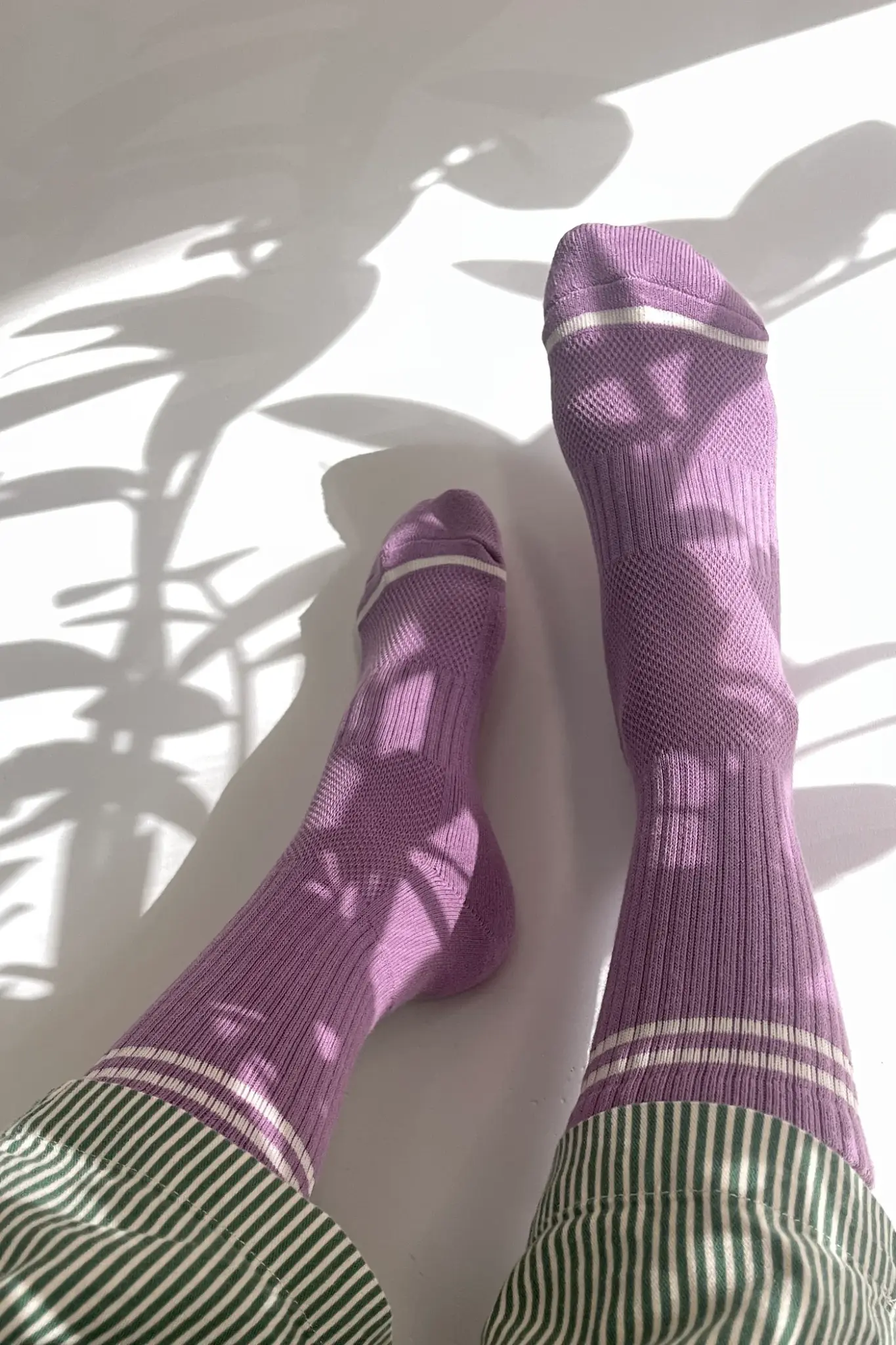 Le Bon Shoppe Boyfriend Socks Grape OS