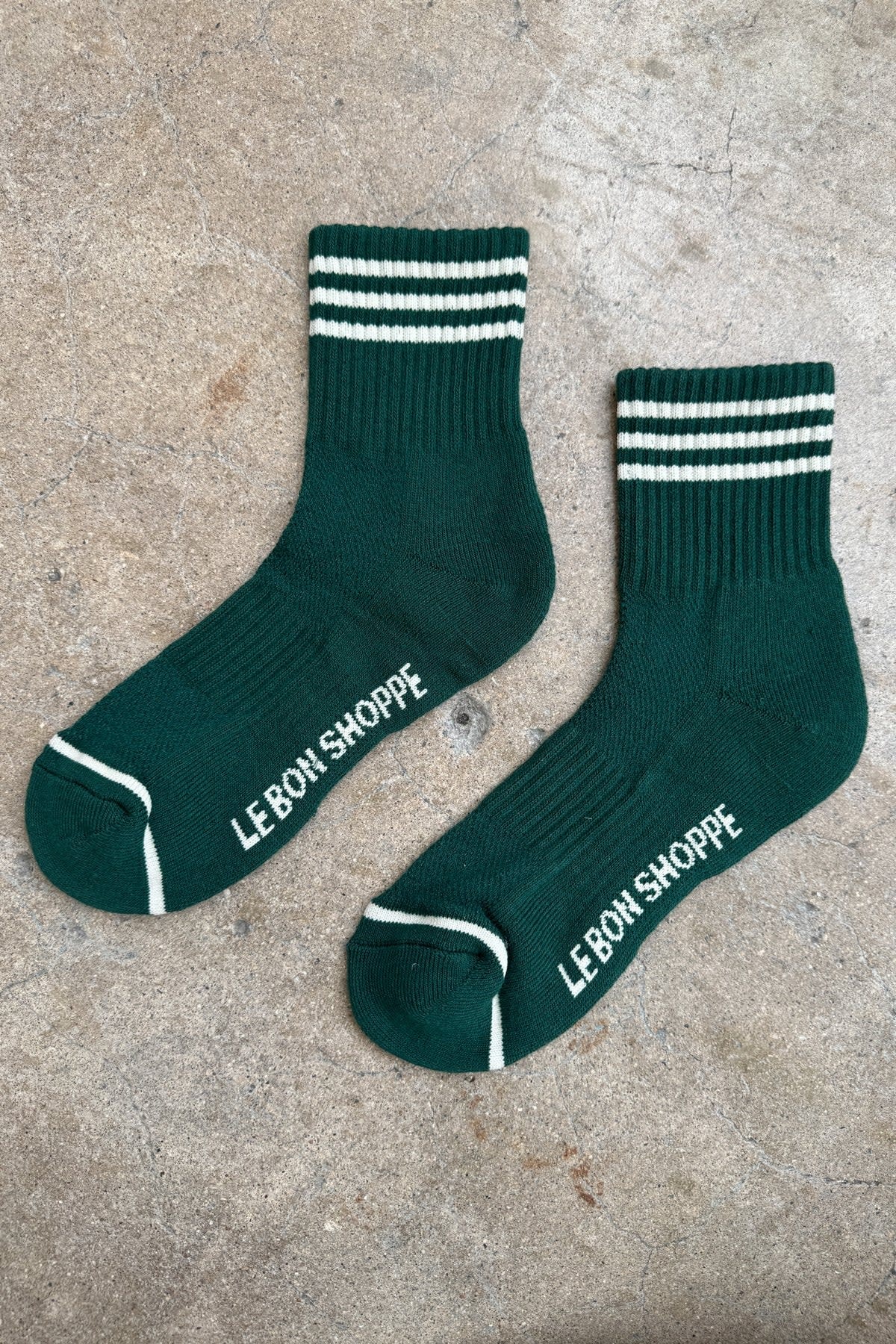 Le Bon Shoppe Girlfriend Socks Hunter Green OS