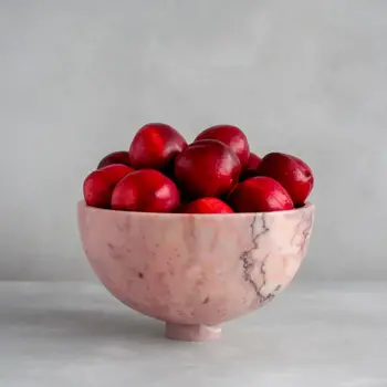 Kiwano Bowl Pink Marble