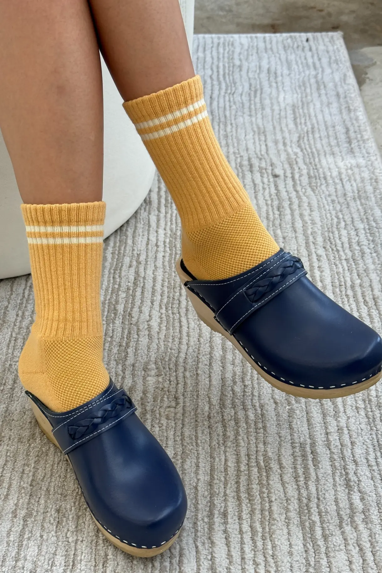 Le Bon Shoppe Boyfriend Socks Butter OS
