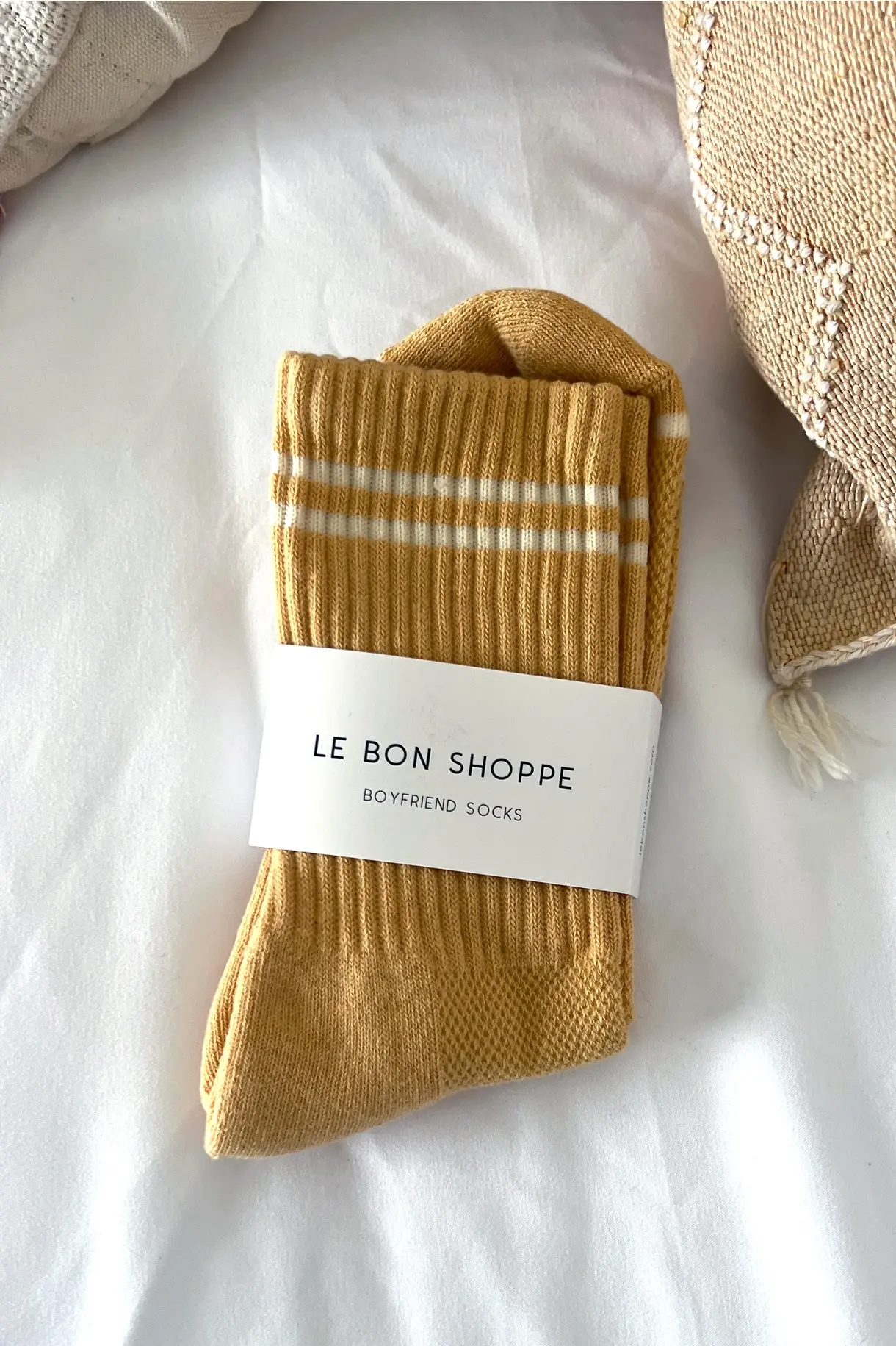 Le Bon Shoppe Boyfriend Socks Butter OS