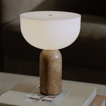 New Works Portable Lamp Kunis Breccia Pernice