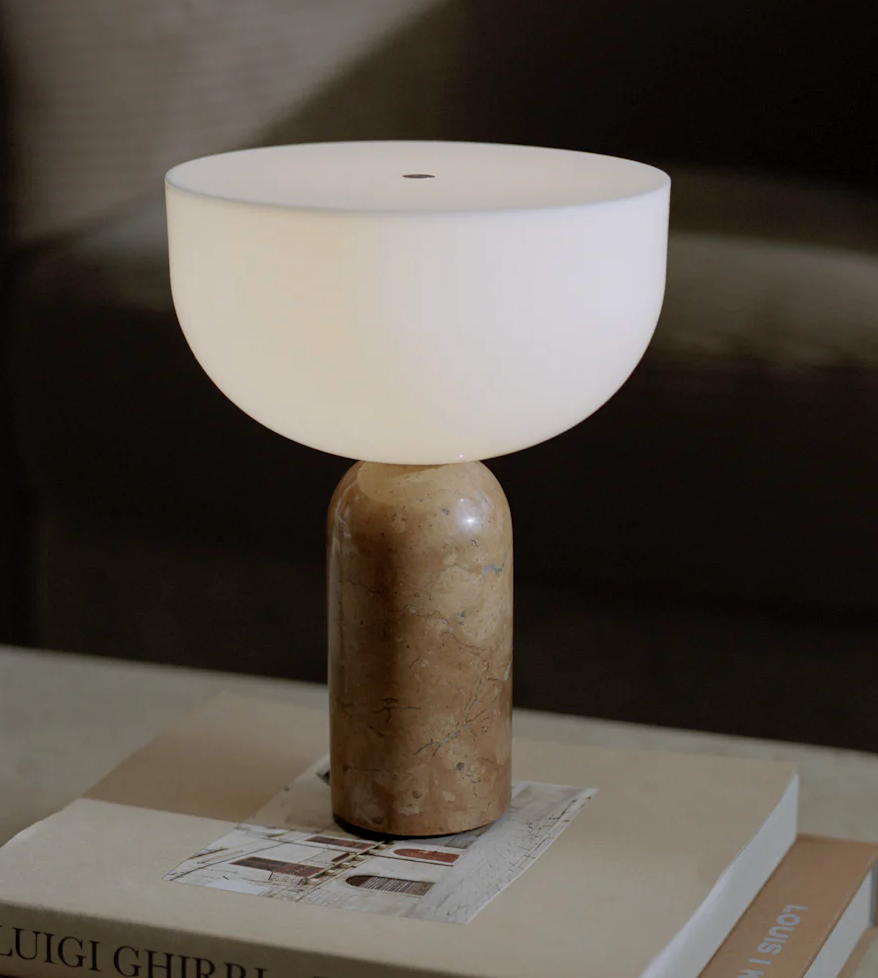 New Works Portable Lamp Kunis Breccia Pernice