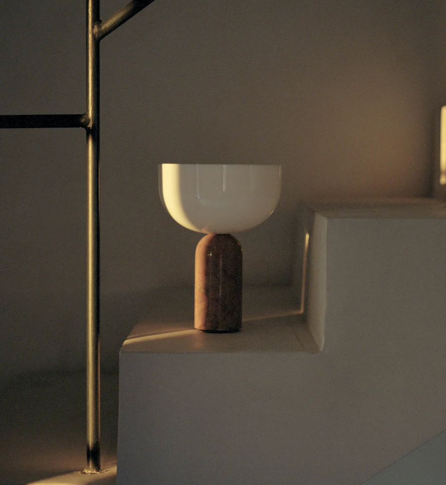 New Works Portable Lamp Kunis Breccia Pernice