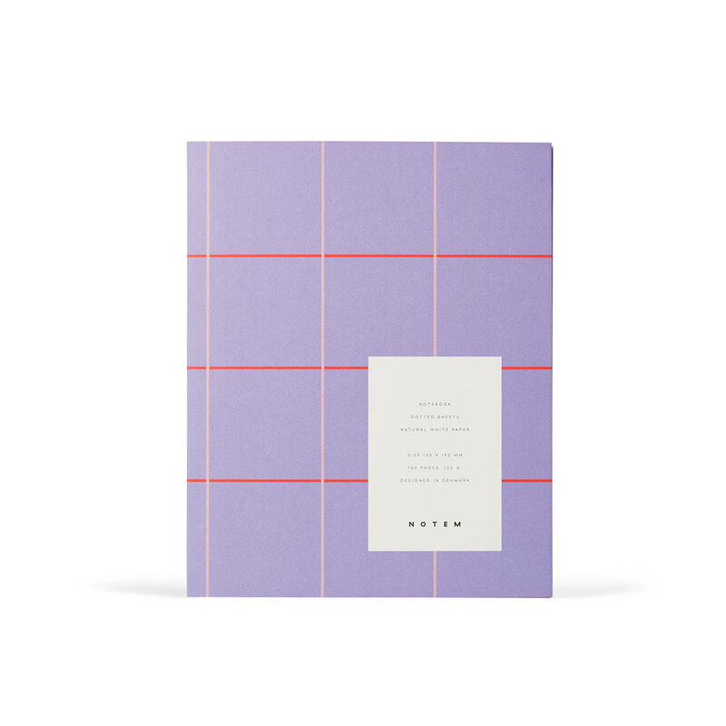 Notem Notebook Uma Medium Lavender Check