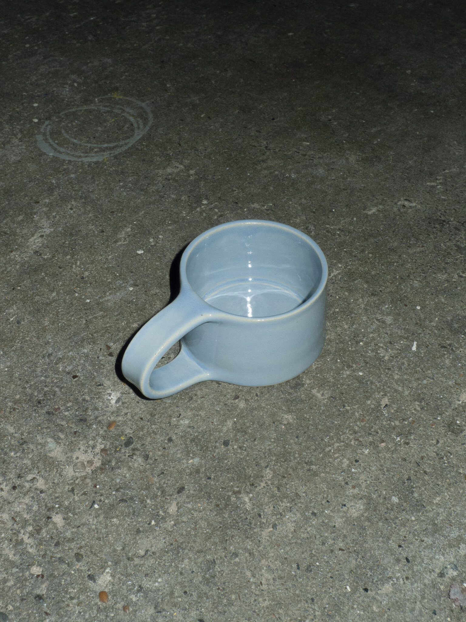 Almond in a Glass Cup Flat Handle Ice