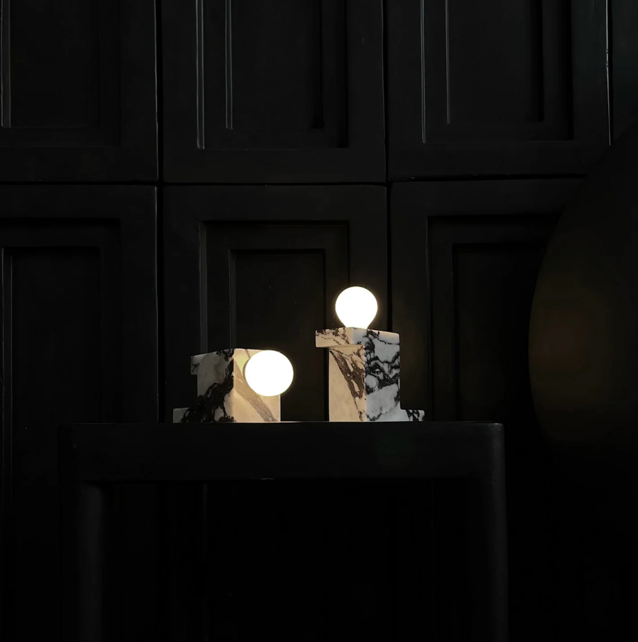 101 Copenhagen Brick Lamp Low Calacatta