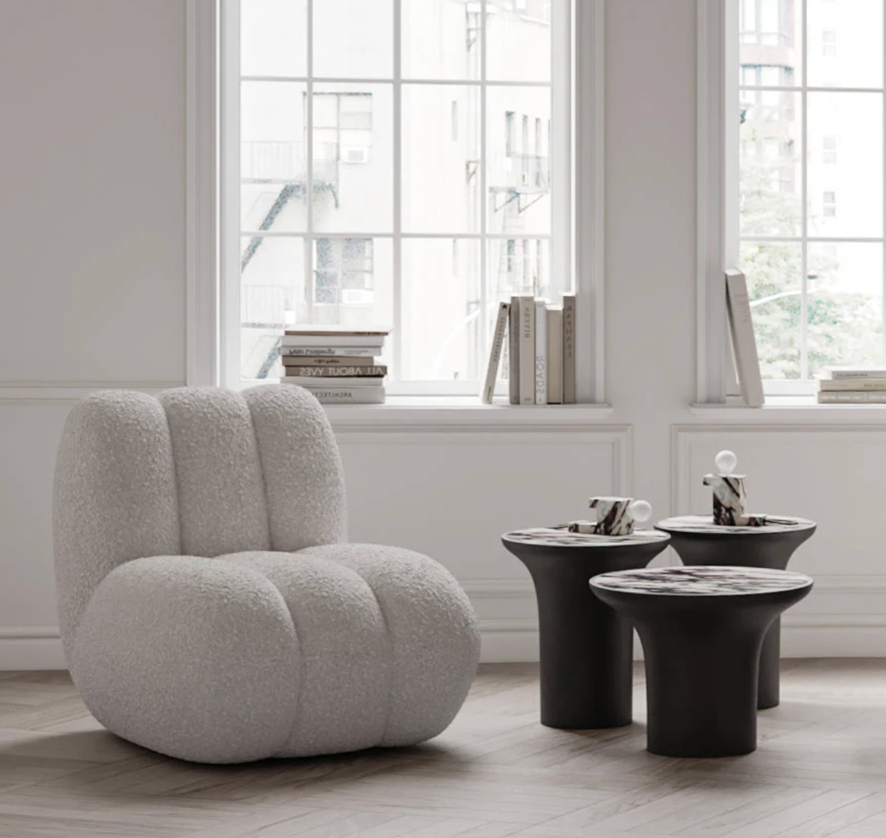 101 Copenhagen Brick Lamp Low Calacatta