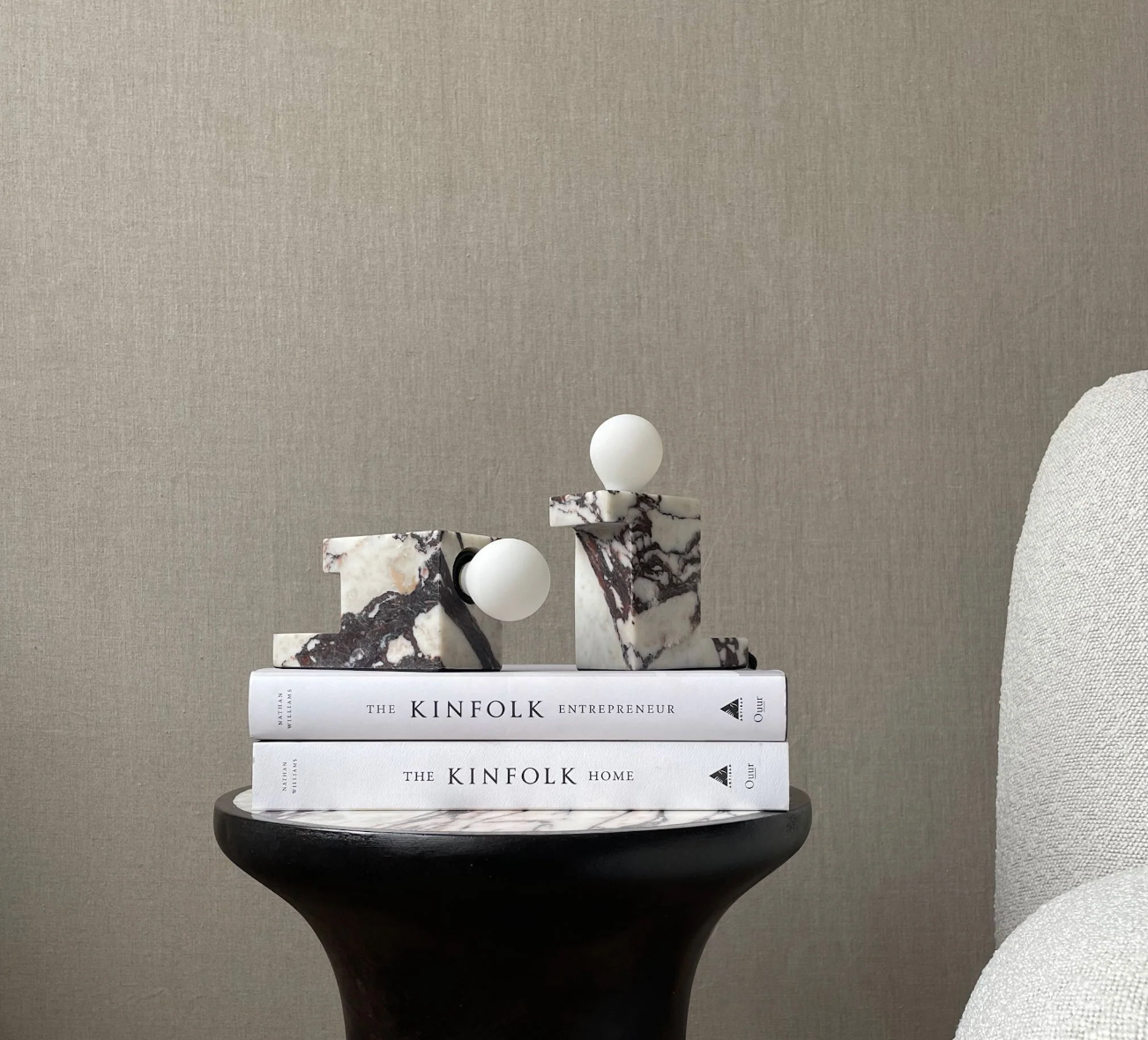 101 Copenhagen Brick Lamp Low Calacatta