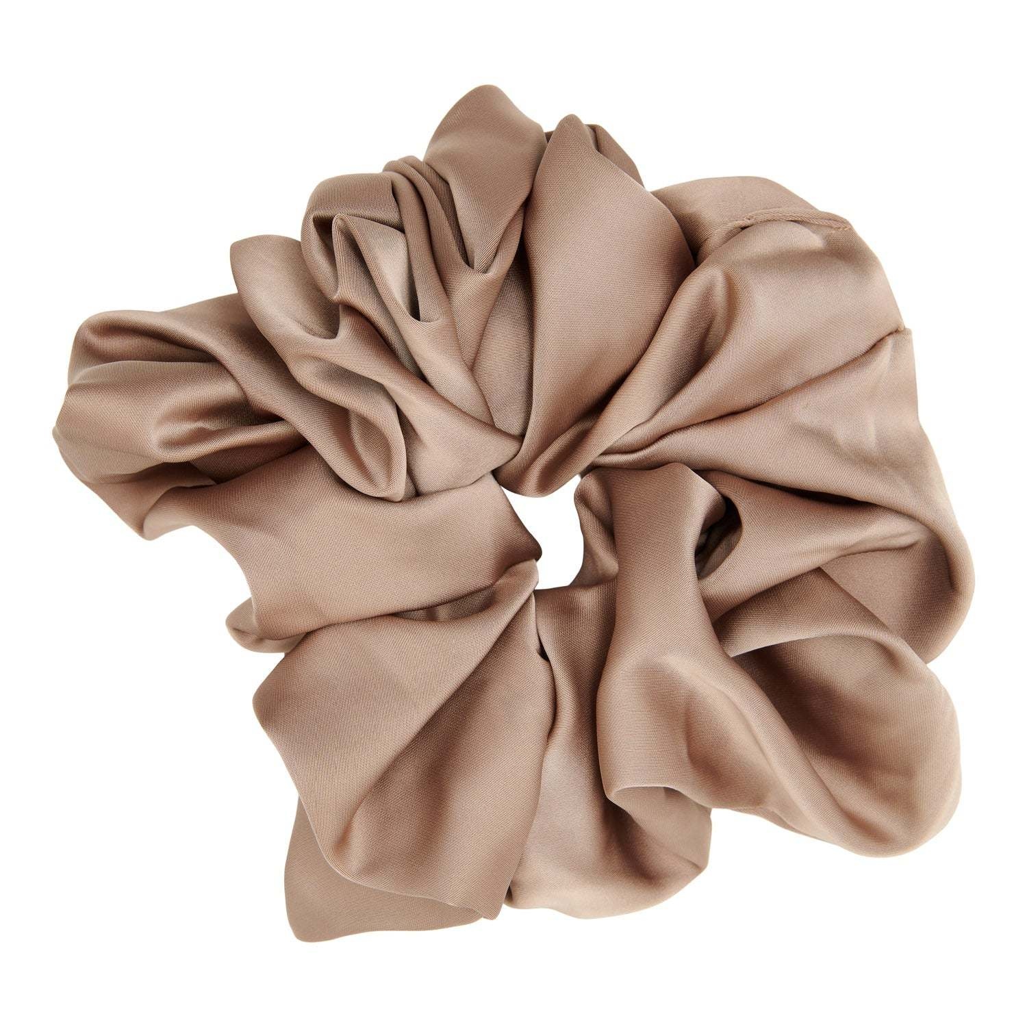 Pico Scrunchie Satin Extra Large Taupe