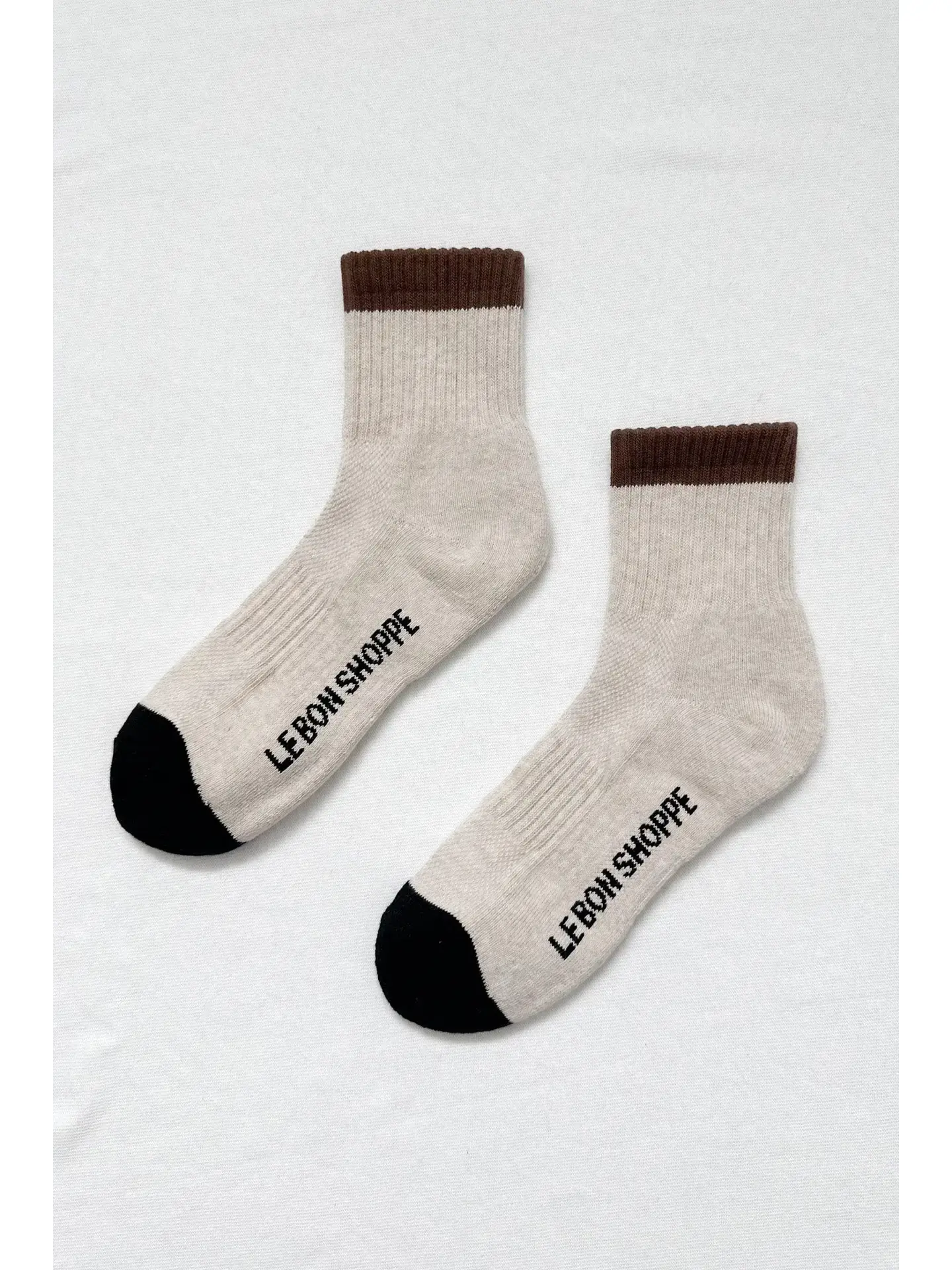Le Bon Shoppe Girlfriend Socks Color Block Black Coffee
