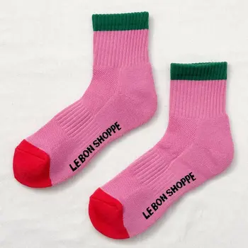 Le Bon Shoppe Girlfriend Socks Rose Green