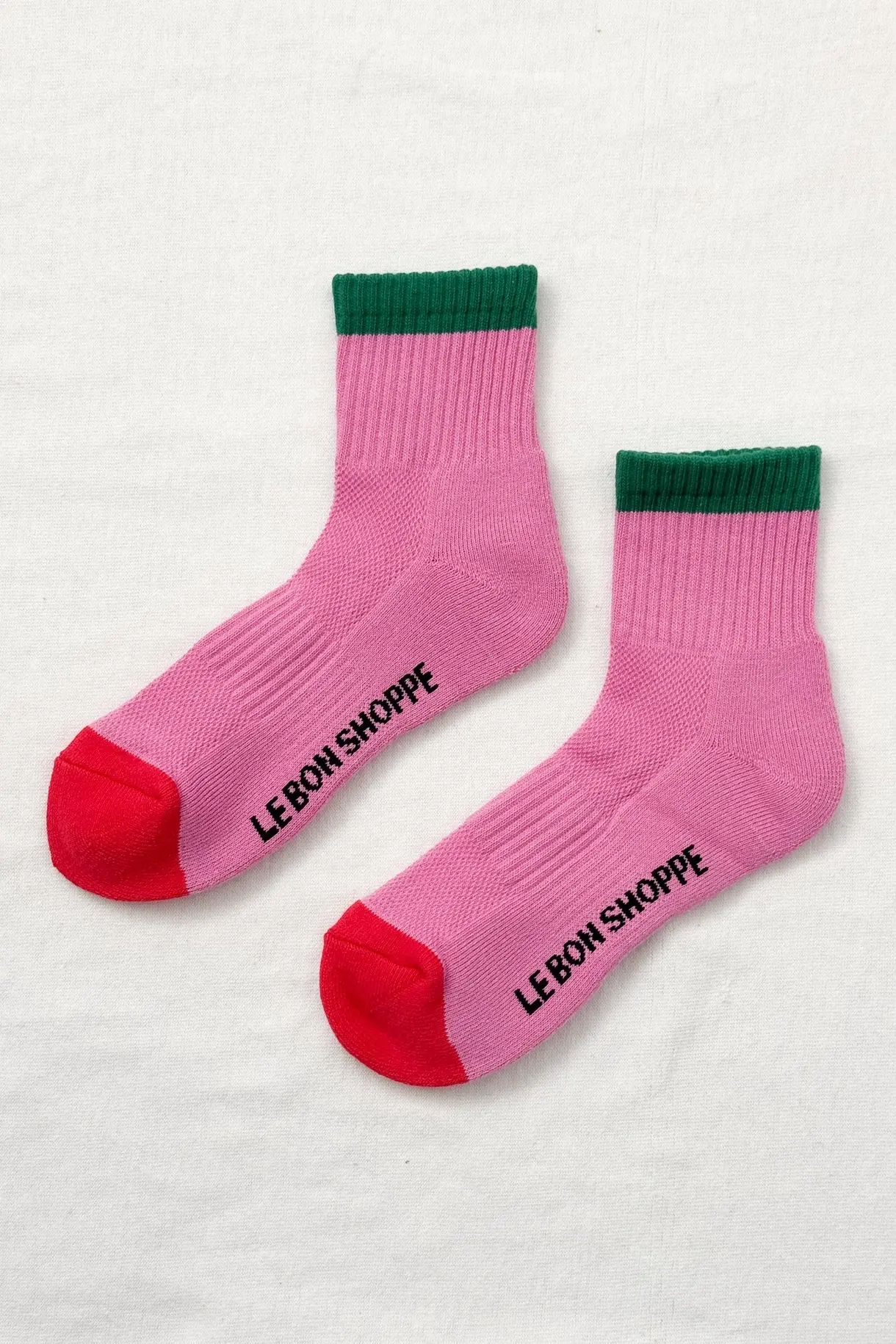 Le Bon Shoppe Girlfriend Socks Rose Green