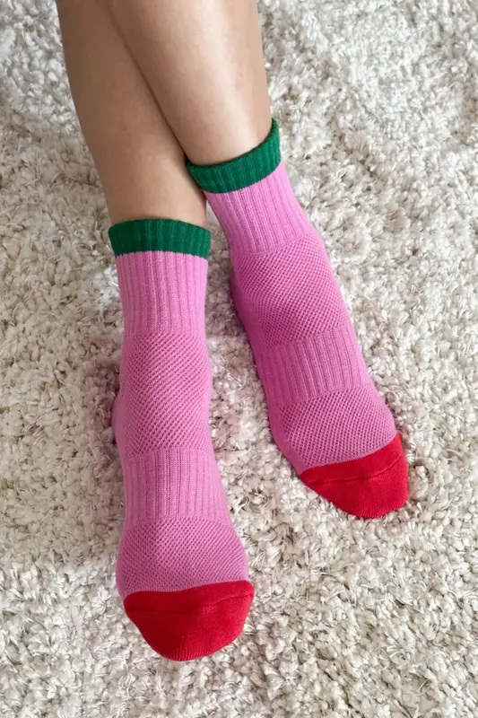 Le Bon Shoppe Girlfriend Socks Rose Green