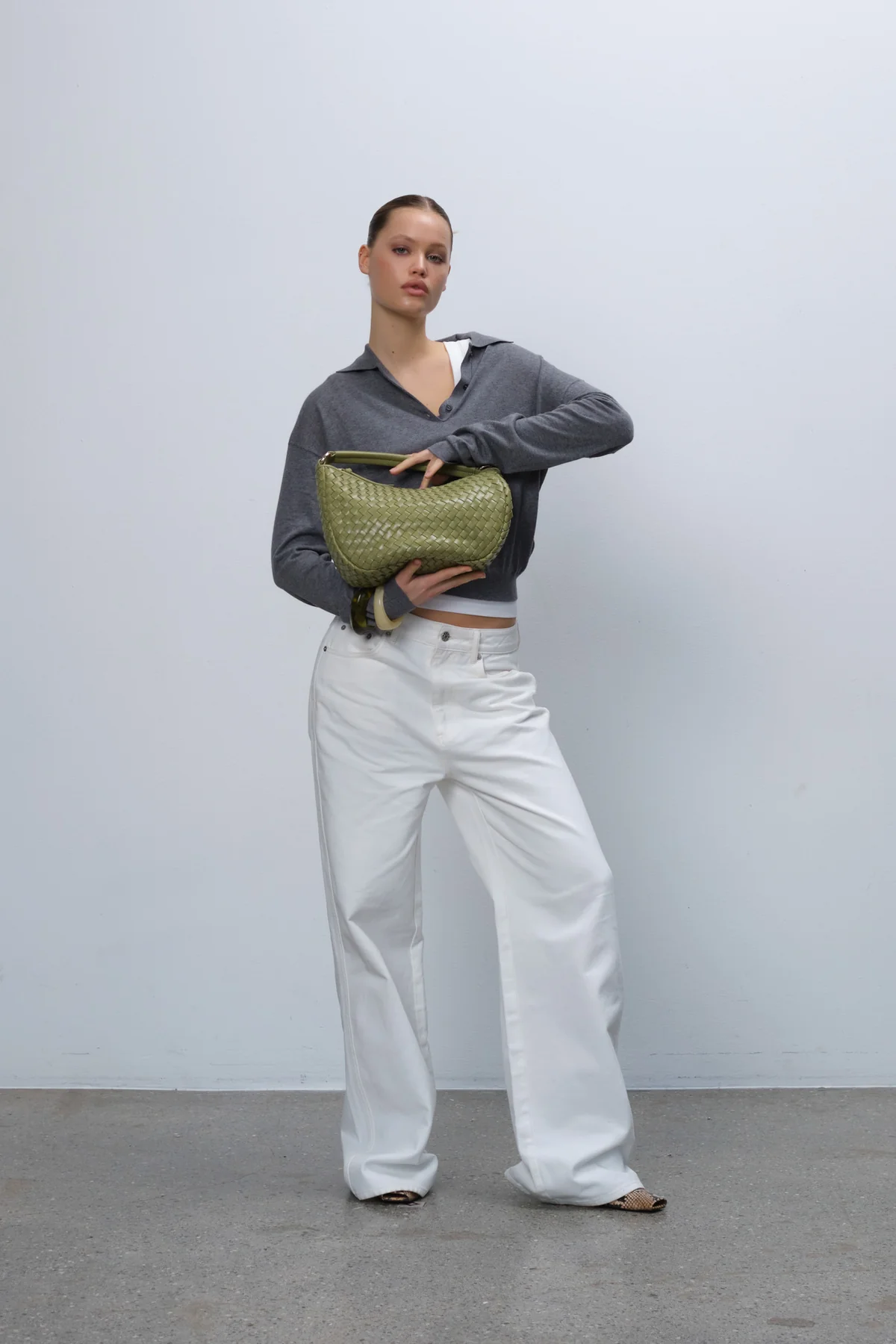 Adax Salerno shoulder bag Marlin Pear