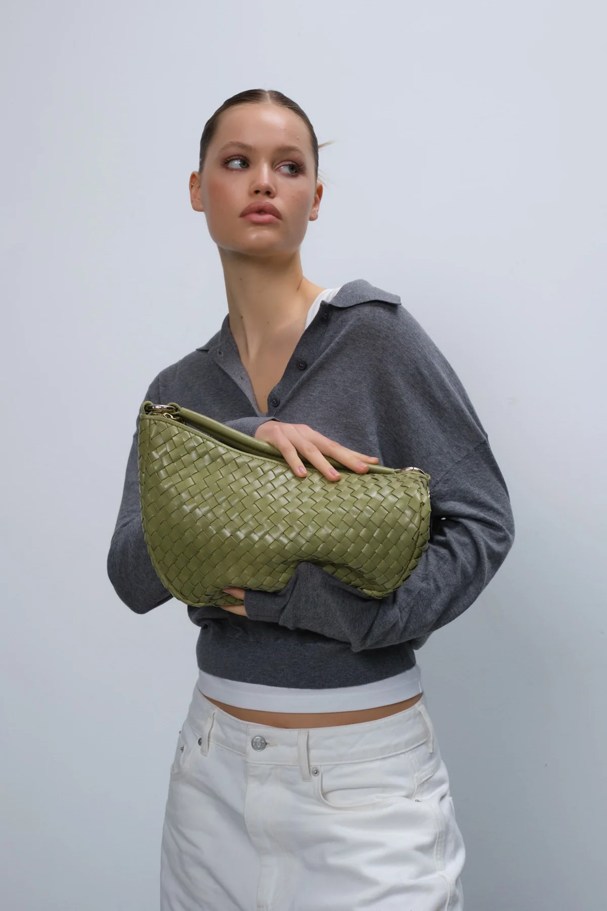 Adax Salerno shoulder bag Marlin Pear