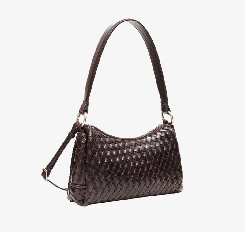 Adax Salerno Shoulder Bag Eleonora Dark Brown