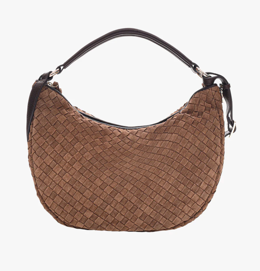 Adax Shoulder Bag Rozzano Marlin Braided Latte