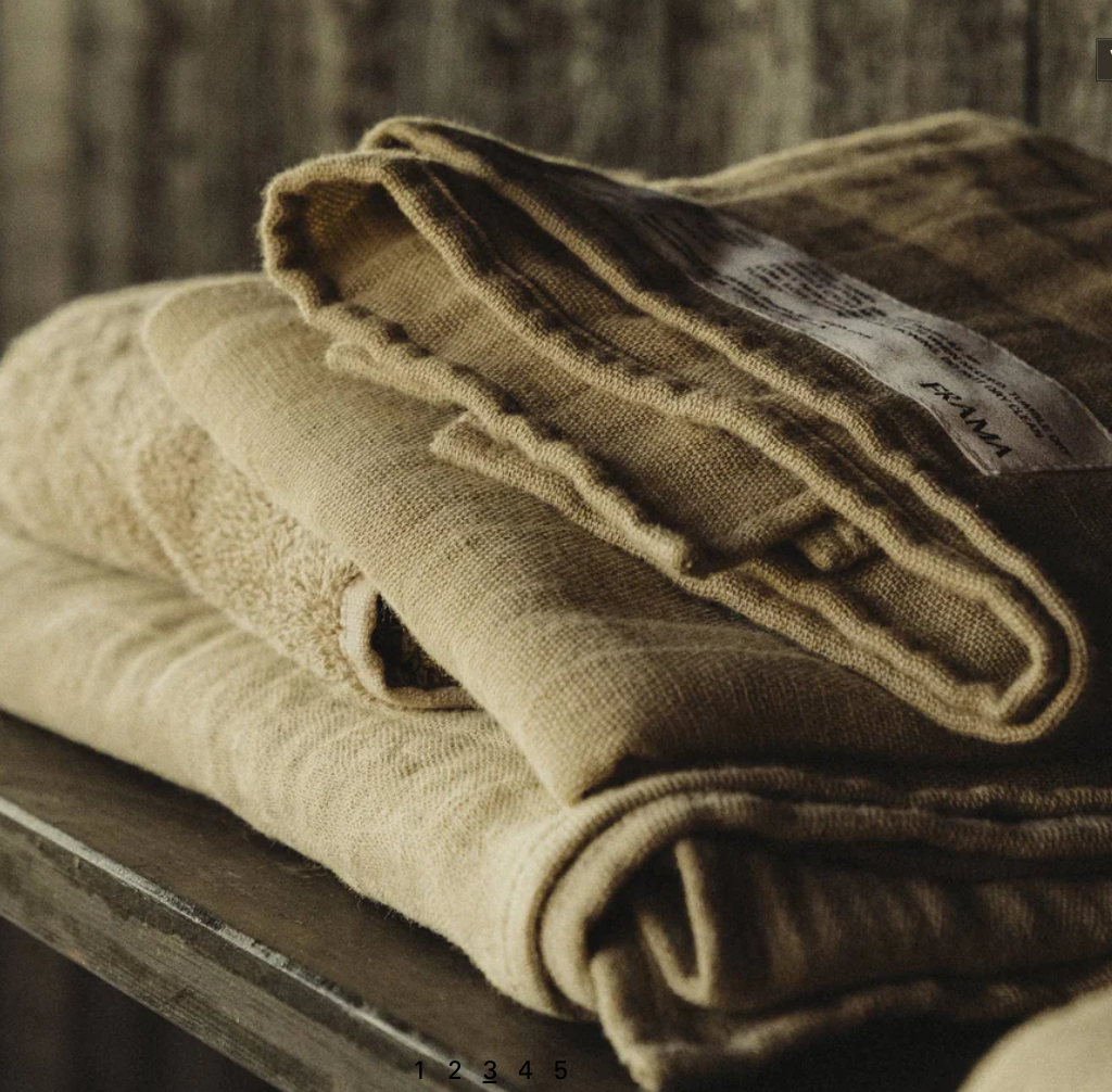 Frama Light Towel Sage Green Hand Towel