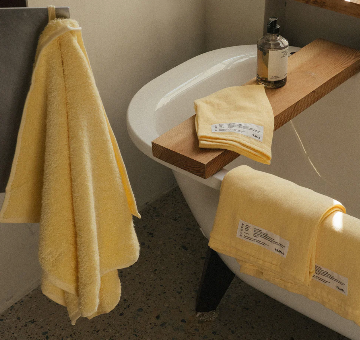 Frama Heavy Towel Pale Yellow Hand Towel